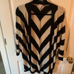 Target cardigan, tan and black